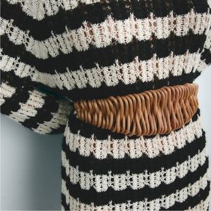 ZARA GOLD WOVEN METAL BELT GOLDEN - REF. 4736/252/303 SIZE 30